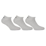 Fila Chaussettes Invisible Sneakers Unisexes, 3 Paires - Chaussettes Courtes, Logo À La Taille, Uni, 35-46 Noir 39-42 (6-8 Uk)