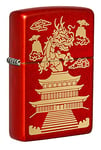 Zippo Lighter, Metallic Red Matte, One Size 49517