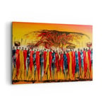 Impression sur Toile 120x80cm Tableaux Image Photo Afrique tribu Art Decoration