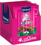 VITAKRAFT - Friandises Chat « Cat-Stick Mini » - Au Canard et Lapin - Alimentation Pour Chat - Lot de 20 Sachets Fraîcheur De 3 Bâtonnets De 6 g