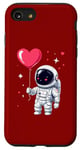 Coque pour iPhone SE (2020) / 7 / 8 Adorable ballon flottant en forme de cœur Explorateur spatial