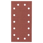 Bosch Accessories Feuille Abrasif pour Ponceuses Vibrantes, 14 Trous, 180 Grain, 115mm x 230mm, Lot de 10