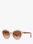 Ralph RA5286U Women's Cat's Eye Sunglasses, Shiny Opal Cream