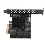 SATA Card 8 -portin tuki Hot Swappable Boot System Disk PCIE - SATA 3.0 -laajennuslevy, jossa lyhyt välilevy Windowsille Linuxille