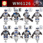 8 st Legion Clone Trooper Army Set Mini Captain Rex Jesse And Echo Star Captain Rex 501st Clone Trooper Wars Figurer Klossar