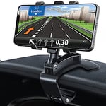 GESMATEK Support de Téléphone Voiture Rotation à 360 degrés, pour Tableau de Bord, Compatible avec GPS et Les téléphones Portables de 4,0 à 7,0 Pouces. Noir