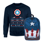 Captain America Christmas Bundle - Kids' - 3-4 Years - Navy