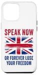 Coque pour iPhone 14 Pro Max Speak Now or Forever Lose Your Freedom – Free Speech UK