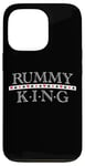 Coque pour iPhone 13 Pro Lecteur de cartes Rummy King Gin Rummy Graphic