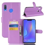 huawei Huawei Nova 3I Pu Wallet Case [Purple]