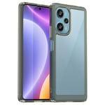 Xiaomi Poco F5 5G - Shockproof Hybrid cover - Transparent/grå