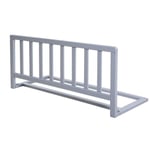 Barrière de Lit en Bois 90 cm ROBA - Protection Anti-Chute pour Bébés et Enfants - Gris