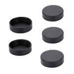 5pcs Metal C mount 25mm Camera Body Rear Lens Cover  for CCTV (Black)