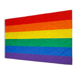 Rainbow Flag Gay Pride Lesbian Banner Striped Event Pennant Lgbt One Size