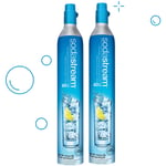 Lot de 2 cylindres de recharge de gaz co2 60l pour machine à gazéifier Sodastream 2 x cylindre gaz