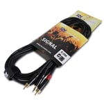 Power Dynamics 177.039 3.5mm Jack to Twin RCA Phono Cable 6m WWA2943