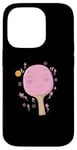 Coque pour iPhone 14 Pro Truelle de ping-pong rose tennis de table fille femme