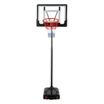 Bosixty Basketball Stand Net Hoop Backboard 5.2" to 6.9" Height Adjustable with Wheels for Kids Portable Removable PVC Transparent Board Indoor and Outdoor