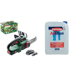 Bosch Home and Garden Cordless Chainsaw UniversalChain 18 (battery 2.5 Ah, charger, SDS system & Carlube AdBlue with Integrated Easy Pour Spout - 10L