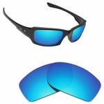 Hawkry Polarized Replacement Lenses for-Oakley Fives Squared Sunglass Ice Blue