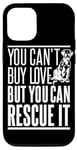 Coque pour iPhone 12/12 Pro Sauvetage chiens amoureux protection des animaux