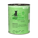 catz finefood N° 23 Boeuf & Canard Nourriture Fine pour Chat Humide, raffinée à la Canneberge et à l'aloe Vera, 6 boîtes de 400 g