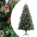 Sapin de No�l avec pommes de pin Vert 225 cm PVC et PE