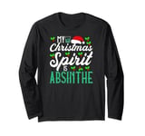 My Christmas Spirit Is Absinthe. Funny Christmas Drinking Long Sleeve T-Shirt