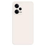 Avfasat gummerat anti-droppskydd för Xiaomi Redmi Note 12 Pro - Beige Vit