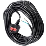 2 Core Electric Mains Power Lead Plug Cable For Spear & Jackson Lawnmower 12m Xl