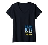 Womens 8th Birthday Gift Idea 8 Years Of Being Awesome V-Neck T-Shirt