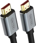 Câble Hdmi (M-M), Ver. 2.0, 4K @ 60P, Audio-Vidéo I Diamètre 7,3 Mm, 100% Cuivre, Haute Vitesse Avec Câble Ethernet, Câble De Moniteur, Câble D'Affichage, Gaine En Aluminium Noir 1[YIN141832]