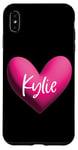 Coque pour iPhone XS Max Kylie Rose Nom Cœur Amour Femme Fille Amie Personnalisé