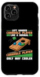 Coque pour iPhone 11 Pro Jeu de cornhole amusant lancer compétition sportive