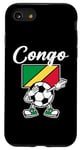 iPhone SE (2020) / 7 / 8 CONGO - Dabbing Football Soccer Ball Congolese Flag - Gift Case