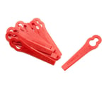 Vhbw - 10x Lames compatible avec Einhell gc-bg-ct 18/1 Li, gc-ct 18/24 Li p taille gazon - Lames de rechange, rouge, plastique