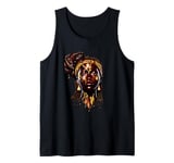 Chocolate and Honey Drip Black Art African American Woman Tank Top