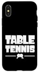 Coque pour iPhone X/XS Raquette de tennis de table professionnelle