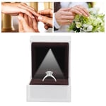 Engagement Ring Box LED Light White Ring Box For Valentines Day