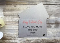 I Love You Wallet Card Valentines Day Gift For Him Romantic Gifts For Her Wife