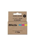 Actis KH-704CR - colour (cyan magenta yellow) - remanufactured - ink cartridge (alternative for: HP 704 HP CN693AE) - Blækpatron Cyan, Magenta, Gul