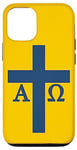 iPhone 15 Pro Alpha Omega Cross Jesus Christ Bible Gospel God Christianity Case