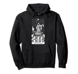 The Hermit Tarot Card Wisdom Enigmatic Esoteric Occult Pullover Hoodie