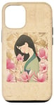 Coque pour iPhone 12/12 Pro Disney Princess Classic Mulan Lotus Rose