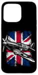 Coque pour iPhone 15 Pro Max Spitfire Historic World War II British Fighter Avion Apparel