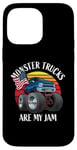 iPhone 14 Pro Max Monster Trucks Are My Jam Funny 4x4 Monster Truck Cartoon Case