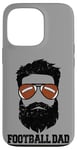 iPhone 13 Pro Football Dad Funny Messy Hair Beard Football Dad Case