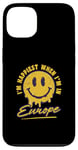 Coque pour iPhone 13 Europe Amant Espagne Italie Allemagne Voyage Vacances Européen