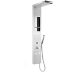 Colonne de douche hydromassante brossé en acier inox mod. city