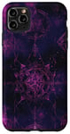 Coque pour iPhone 11 Pro Max Violet Bohème Géométrique Noël Gothique Occulte Motif